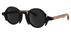 Charlie Round Black Sunglasses
