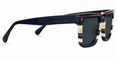 Laguer Rectangle Blue Glasses