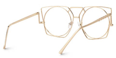 Ybarra Geometric Gold Glasses