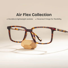 Cyrus Rectangle Tortoise Glasses