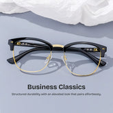 Lasha Browline Black Glasses