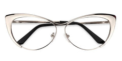 Ellen Cateye Silver Glasses