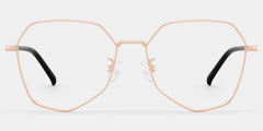 Bivins Geometric Gold Glasses