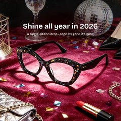 Giselle Cat-eye Black Glasses