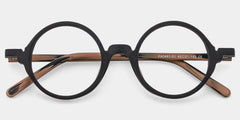 Otto Round Black Glasses