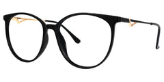 Chanty Round Black Glasses