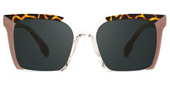 Misty Square Brown Glasses