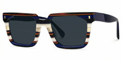 Laguer Rectangle Blue Glasses