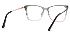Tricee Square Gray Pink Glasses
