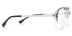 Kilworth Aviator Black-Clear Glasses
