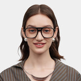 Athena Aviator Black Glasses