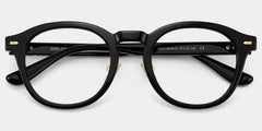 Frances Round Black Glasses