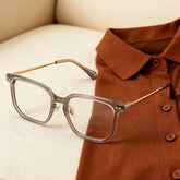 Eve Rectangle Brown Glasses