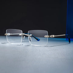Peavy Rectangle Silver Glasses
