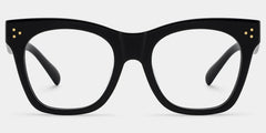Gordon Rectangle Black Glasses