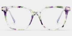 Jacqui Floral Square Glasses