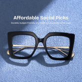 Qatar Square Black Glasses