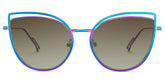 Spivey Cateye Iridescent Sunglasses