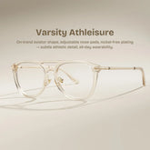 Isabelle Beige Aviator Glasses