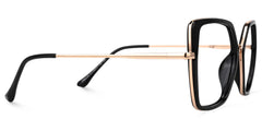 Keller Geometric Black Glasses