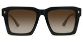 Kenish Square Black Glasses