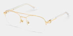 Emily Aviator Light Gold Glasses