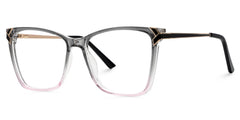 Tricee Square Gray Pink Glasses