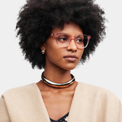 Freya Square Pink Glasses
