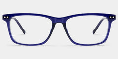 Eleanor Rectangle Blue Glasses