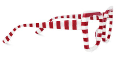 Pavia Butterfly Red Striped Glasses