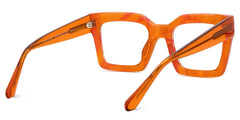Agaton Square Orange Glasses