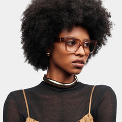 Caius Square Beige Glasses