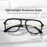 Kilworth Aviator Black Glasses