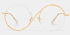 Flozif Round Gold Glasses