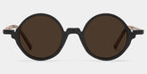 Otto Round Black Sunglasses