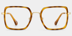 Shane Square Amber Glasses