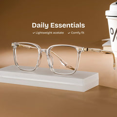Zoe Square Clear Glasses