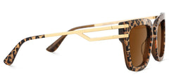 Lidia Square Leopard Sunglasses