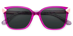 Nolan Square Neon Pink Glasses
