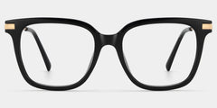 Jacqui Square Black Glasses
