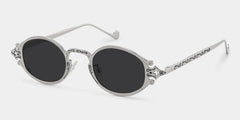 Serena Oval Silver Glasses