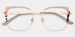 Jesmin Square Khaki Tortoise Glasses