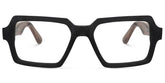 Arthur Geometric Black Glasses