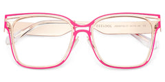 Dacarine Square Pink Gold Glasses