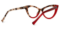 Maxine Cateye Red Glasses