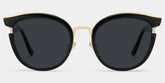 Laraine Cat Eye Black Sunglasses