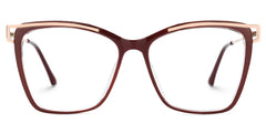 Krystle Square Red Glasses