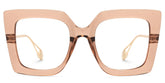 Qatar Square Beige Glasses