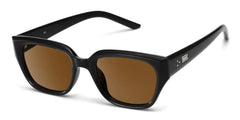 Serene Cat Eye Black Clear Polarized Sunglasses