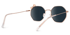 Kaitlyn Geometric Rose-Gold Sunglasses